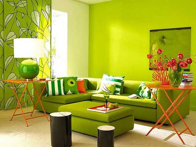 Зеленый цвет в интерьере - мотивы природы в вашем доме