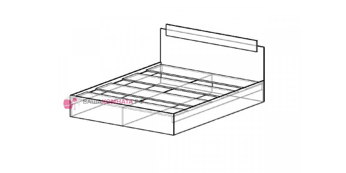 Кровать эко ясень шимо